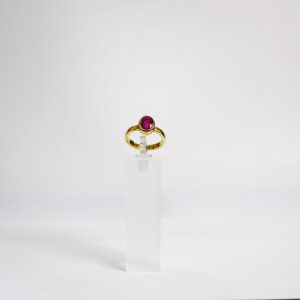 Ruby Ring Ring Oval Adjustable