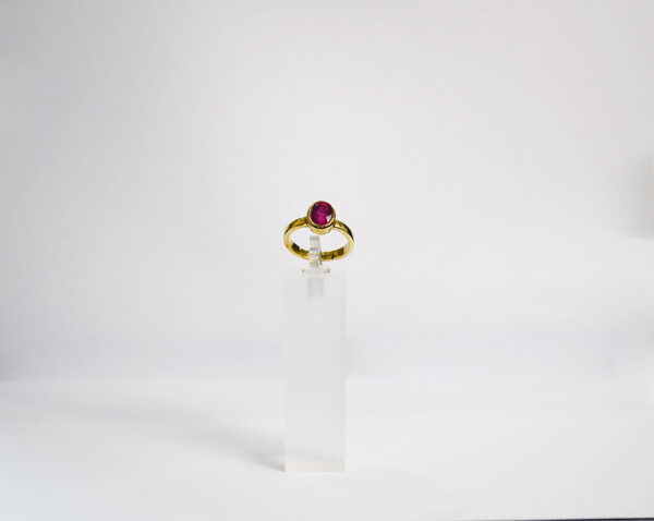 Ruby Ring Ring Oval Adjustable