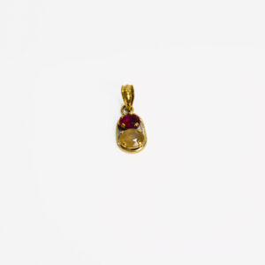 Ruby And Yellow Sapphire Pendant