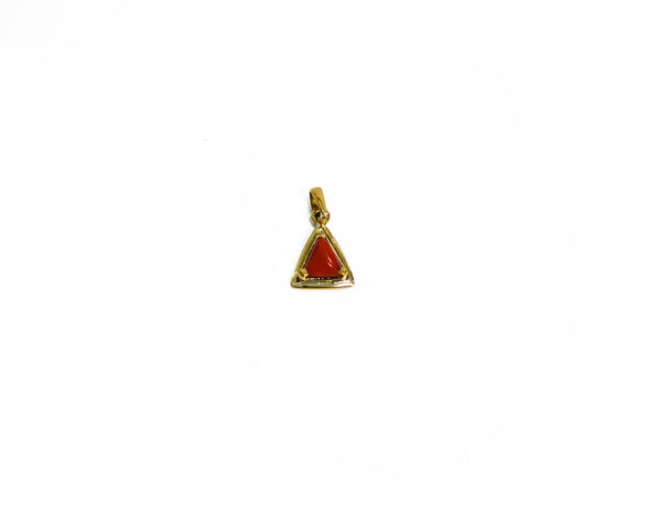 Red Coral Locket Made In Panchdhatu
