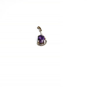 Amethyst locket